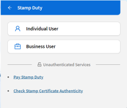 myTax Portal Stamp Duty login page Stamp Duty login options and services at myTax Portal